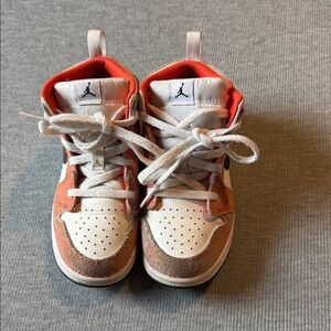 Jordan Kids' Sneakers - White and Orange